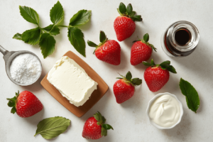 Cheesecake Stuffed Strawberries Ingredients