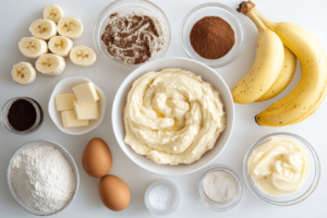 Banana Bread Cinnamon Rolls Ingredients