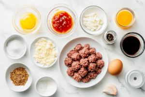 Korean BBQ Meatballs Ingredients