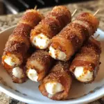 BBQ Bacon-Wrapped Mozzarella Sticks
