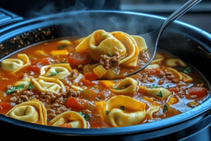 Comforting Tomato Tortellini Soup