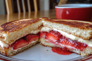 delicious strawberry sandwiches