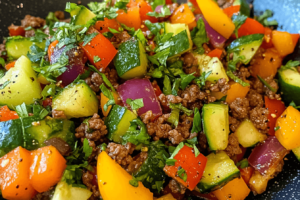 delicious ground beef stir fry