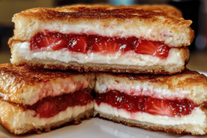 Fried Strawberry sandwich