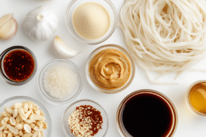 Spicy Thai Peanut Noodles Ingredients