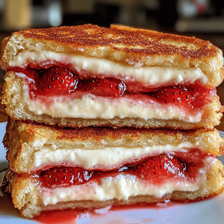 Fried Strawberry Cheesecake Sandwiches Recipe