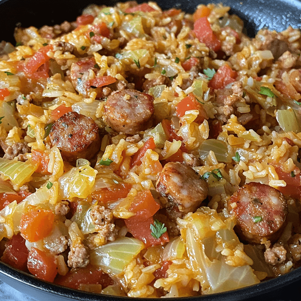 Cajun Cabbage Jambalaya Recipe