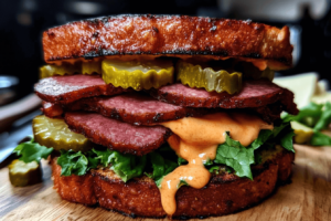 Fried Bologna Sandwich 