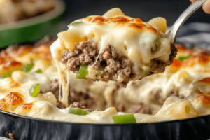 Tasty Philly Cheese Steak Casserole