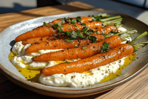 Roasted Carrots With Whipped Ricotta And Chili Butter