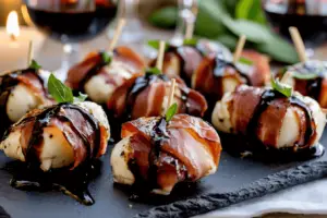 Prosciutto Wrapped Mozzarella Bites