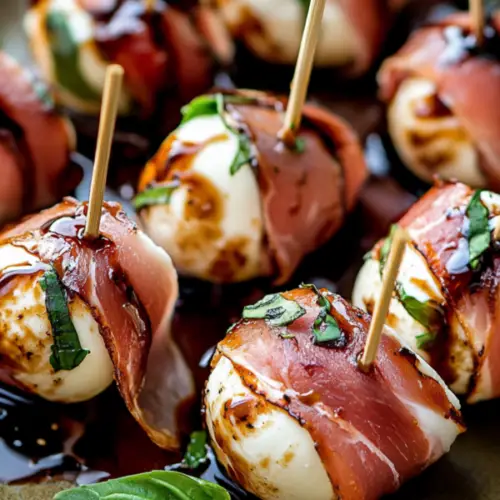 Prosciutto Wrapped Mozzarella Bites Recipe