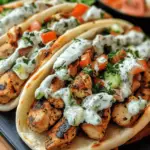 Greek Chicken Gyros With Cucumber Tzatziki Recipe