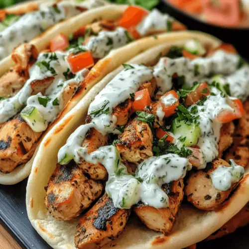 Greek Chicken Gyros With Cucumber Tzatziki Recipe