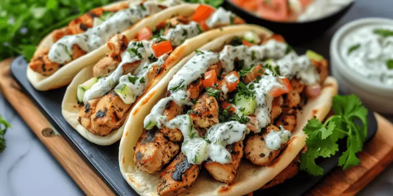 Greek Chicken Gyros With Cucumber Tzatziki Recipe