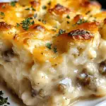 Biscuits & Gravy Hashbrown Casserole Recipe