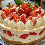 White Chocolate Strawberry Cheesecake Recipe