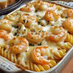 Cheesy Shrimp Scampi Pasta Bake Recipe