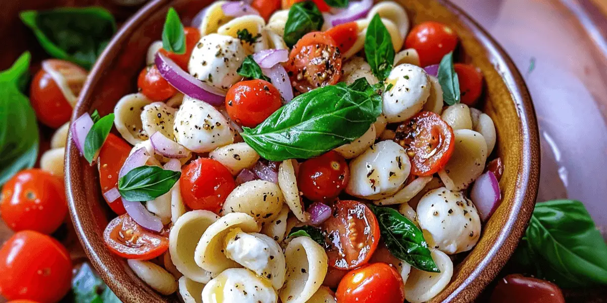Bruschetta Pasta Salad Recipe