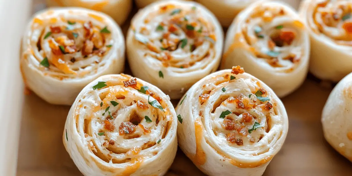 Cheddar Bacon Ranch Pinwheels Recipe