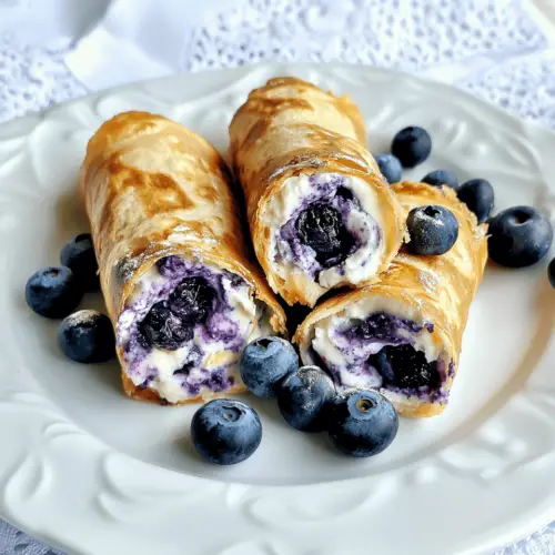 Crispy Keto Blueberry Cream Cheese Roll-Ups Recipe