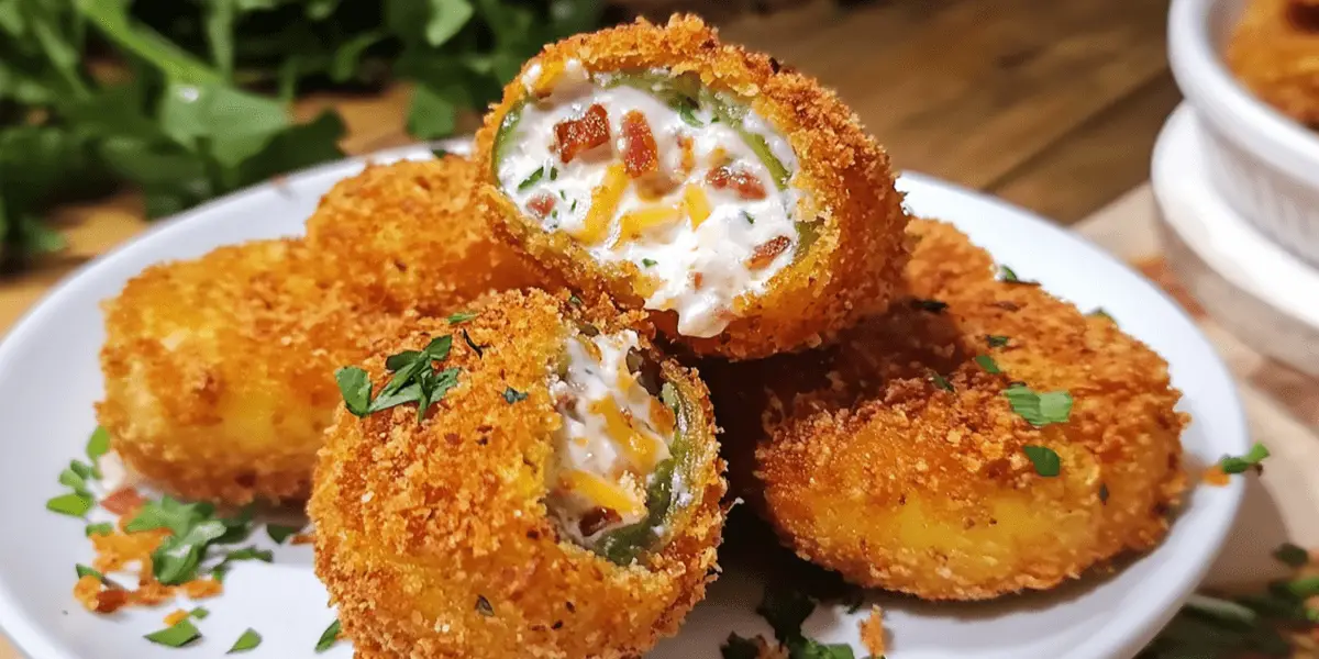 Jalapeño Popper Stuffed Onion Rings Recipe