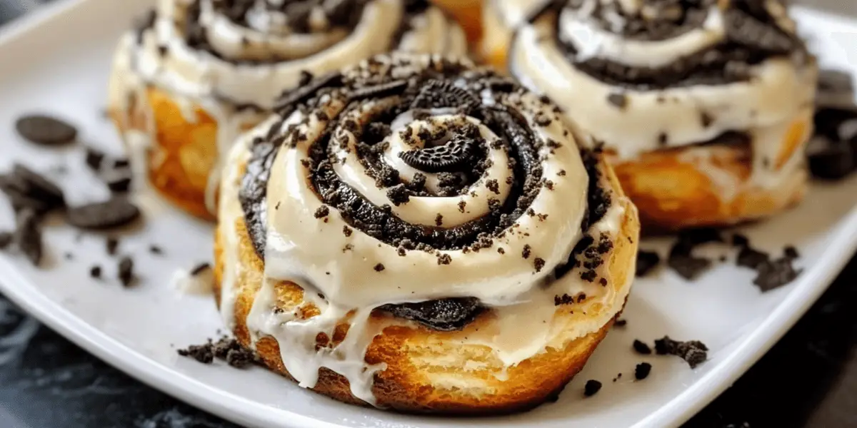 Oreo-Stuffed Cinnamon Rolls Recipe