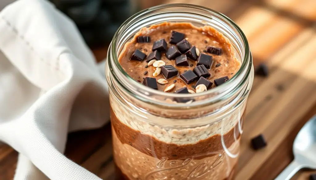 meal prep brownie batter overnight oats