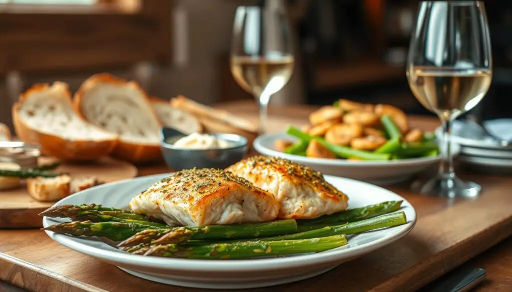pairing suggestions for garlic butter salmon and asparagus