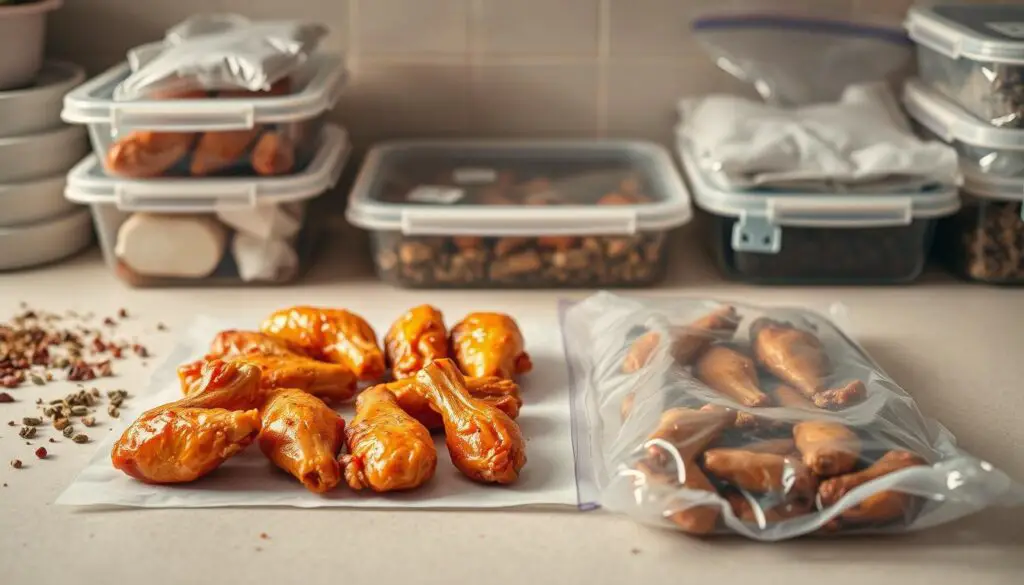 storing chicken wings