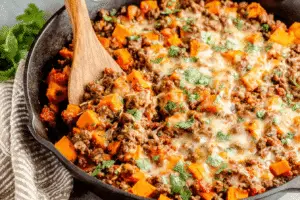 Beef and Sweet Potato Skillet