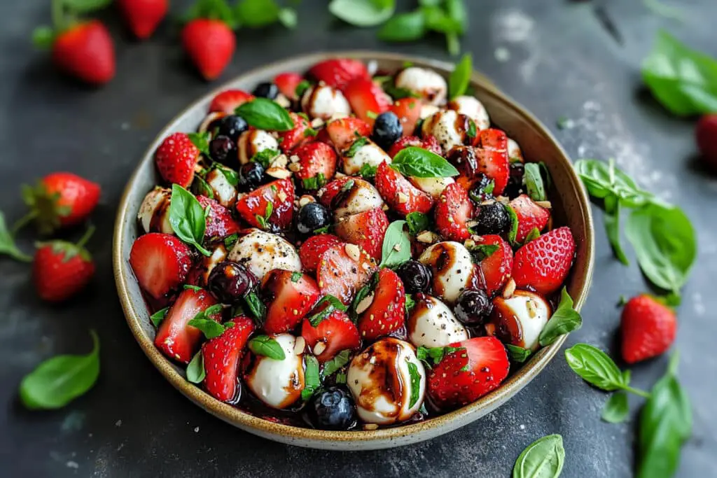 Balsamic Strawberry Caprese Recipe Balsamic Strawberry Caprese Recipe