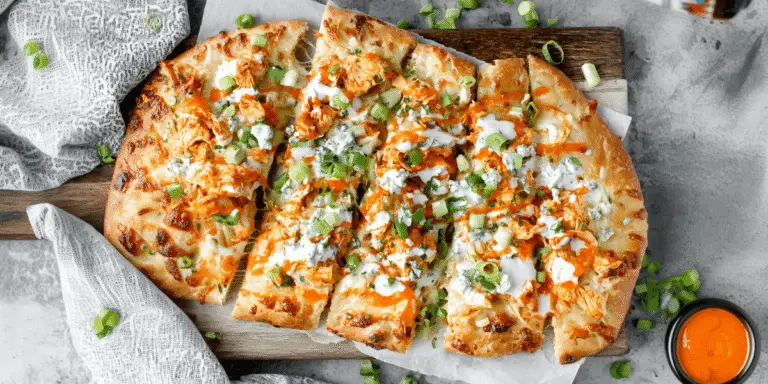 Buffalo Chicken Naan Pizza Recipe