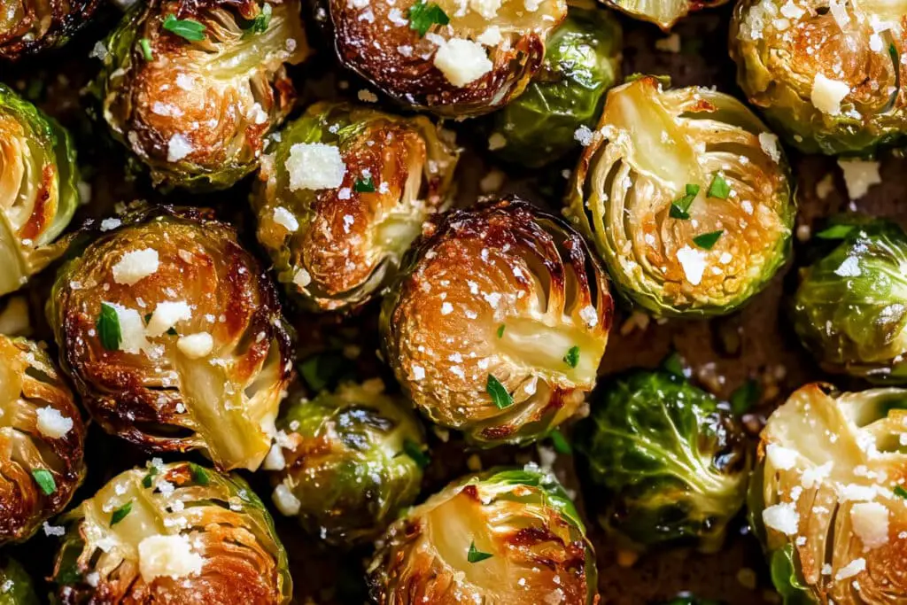 Garlic Parmesan Roasted Brussels Sprouts Recipe Garlic Parmesan Roasted Brussels Sprouts Recipe