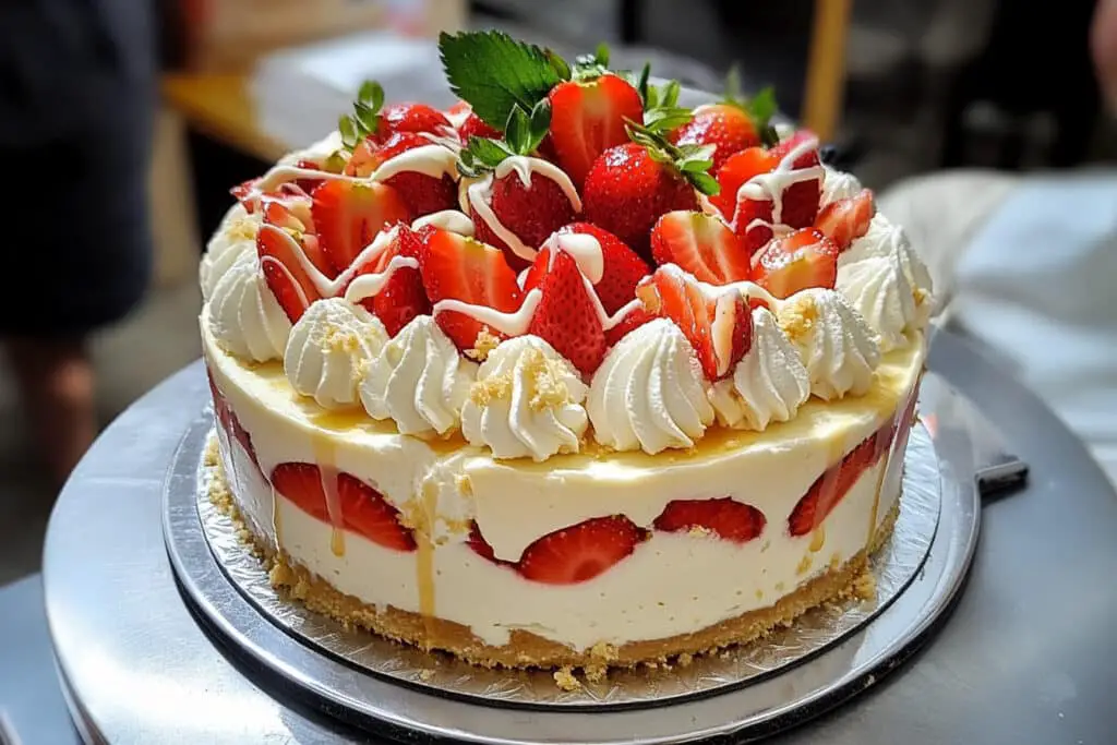 White Chocolate Strawberry Cheesecake Recipe White Chocolate Strawberry Cheesecake Recipe