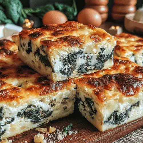 Spinach Cheese Squares Recipe