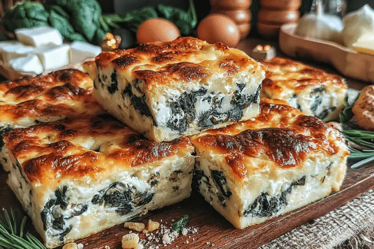 Spinach Cheese Squares Recipe
