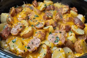 Slow Cooker Sausage And Potato Casserole