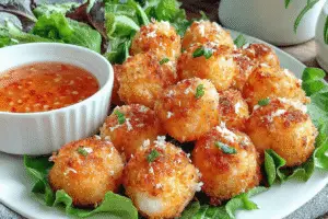 Thai Shrimp Balls with Sweet Chili Sauce
