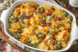 Delicious Baked Potato Chicken and Broccoli Casserole
