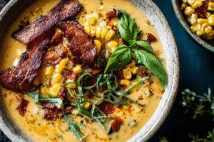 Creamy Corn and Zucchini Chowder