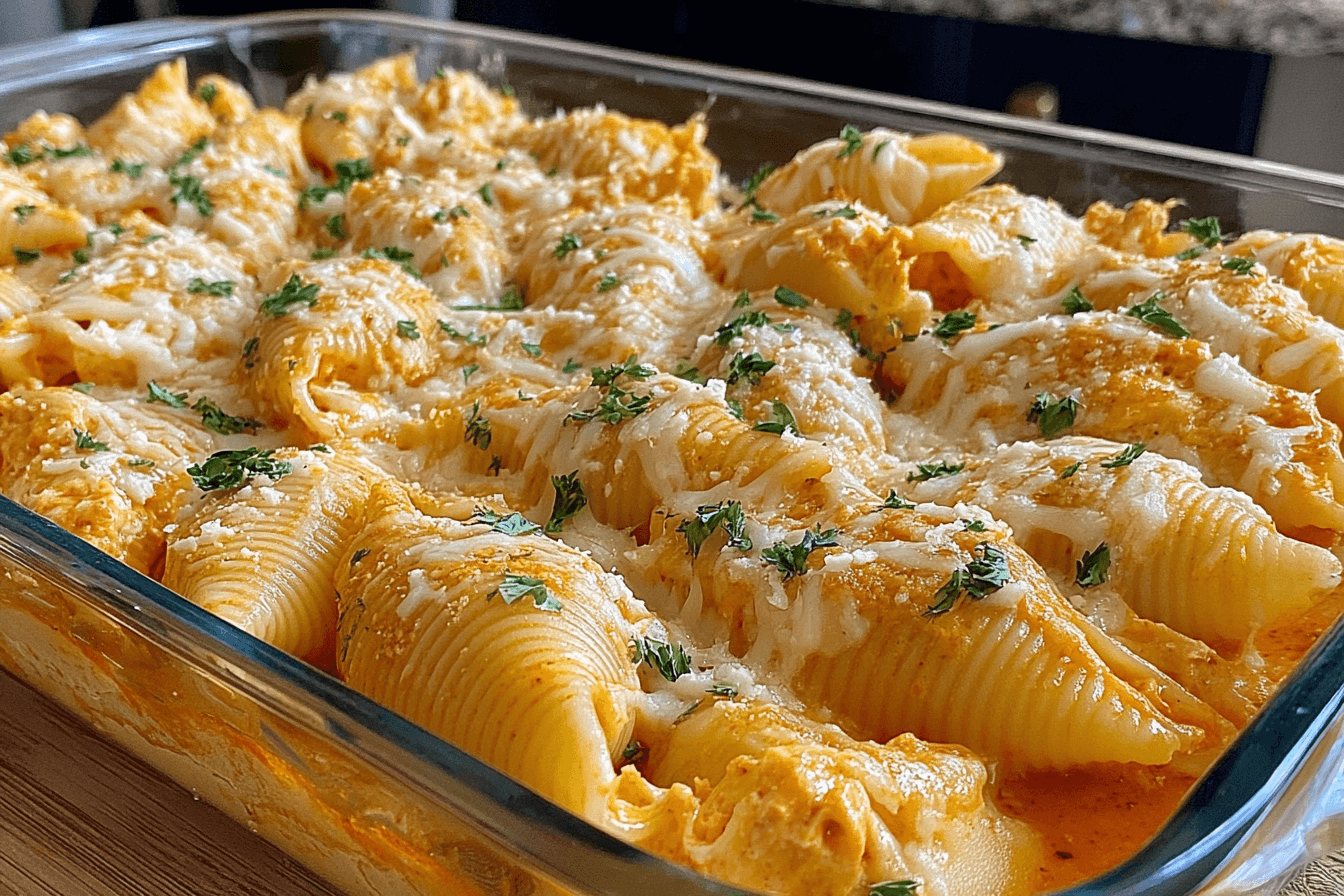 Buffalo Chicken Stuffed Shells Recipe