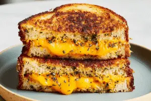 Easy Garlic Bread Grilled Cheese Recipe