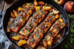 Peach Bourbon Salmon Recipe