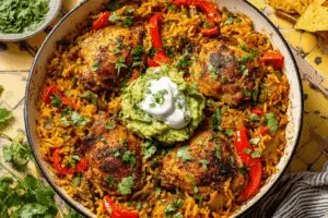 Chicken and Rice Taco Skillet