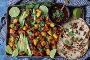 Mexican-inspired dish serving suggestions and pairings