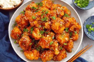 Sweet and Tangy Cauliflower Bites