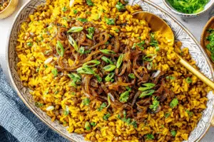 easy mujadara recipe
