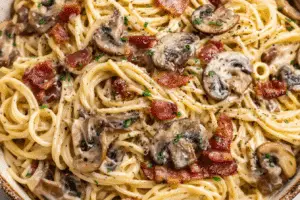 Creamy Bacon Mushroom Pasta