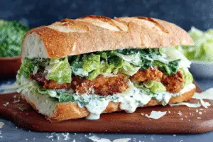Crispy Chicken Caesar Sandwich